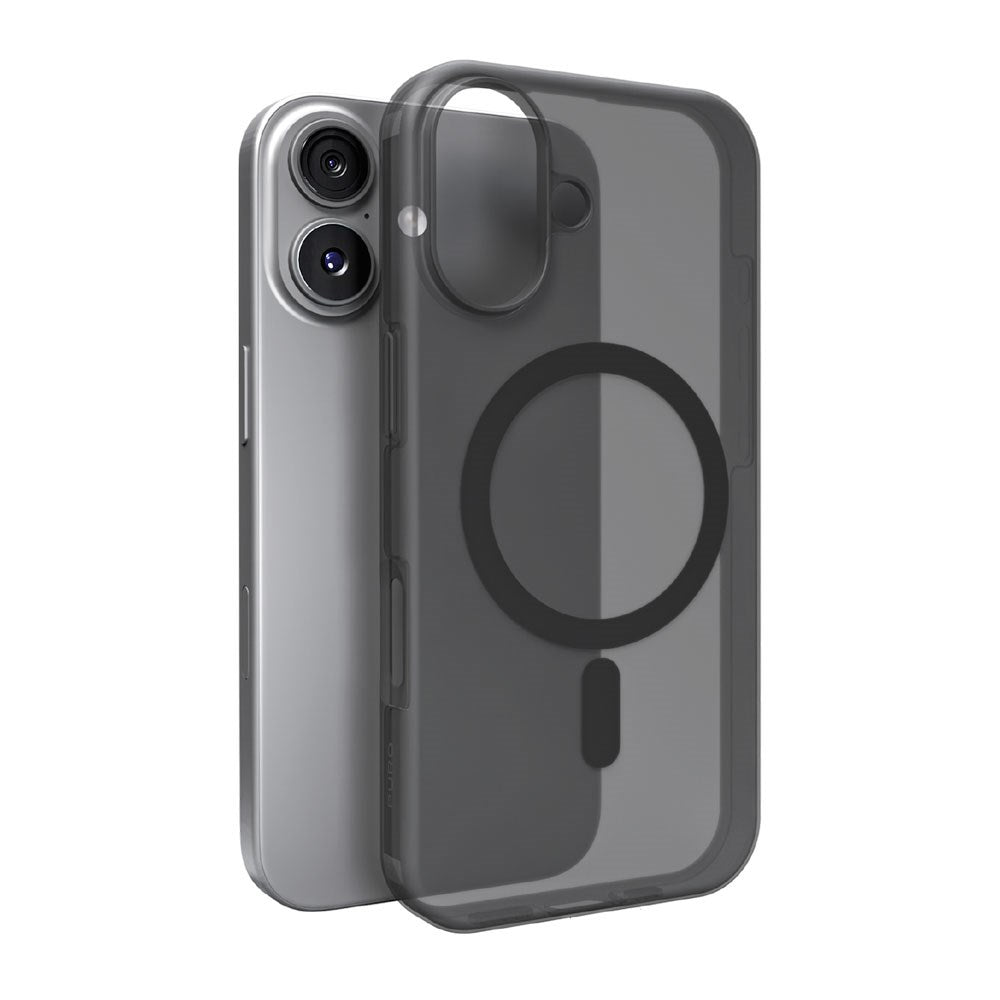 iPhone 17 PURO DAYLIGHT Silicone Case - MagSafe Compatible - Transparent / Black