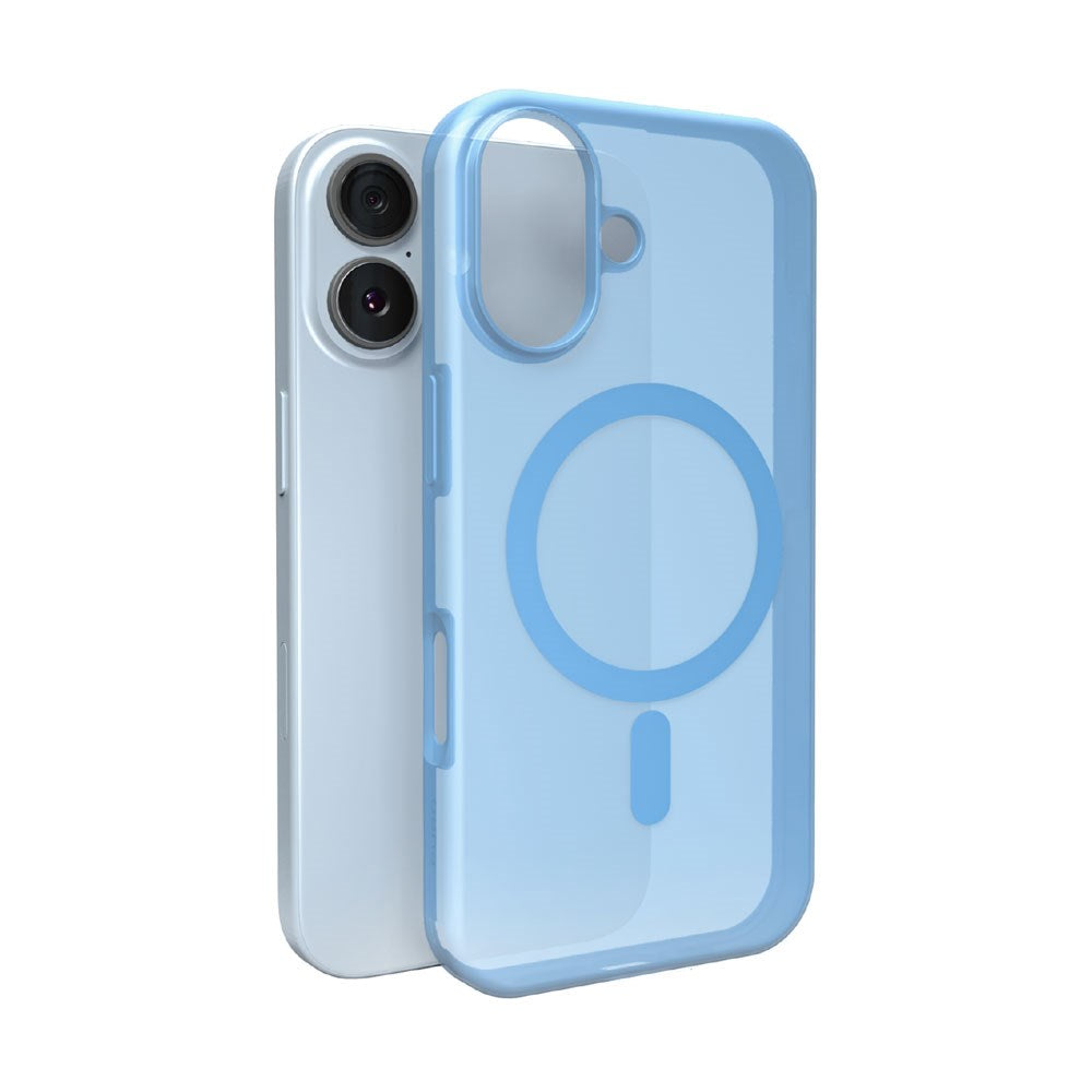 iPhone 17 PURO DAYLIGHT Silicone Case - MagSafe Compatible - Transparent / Blue