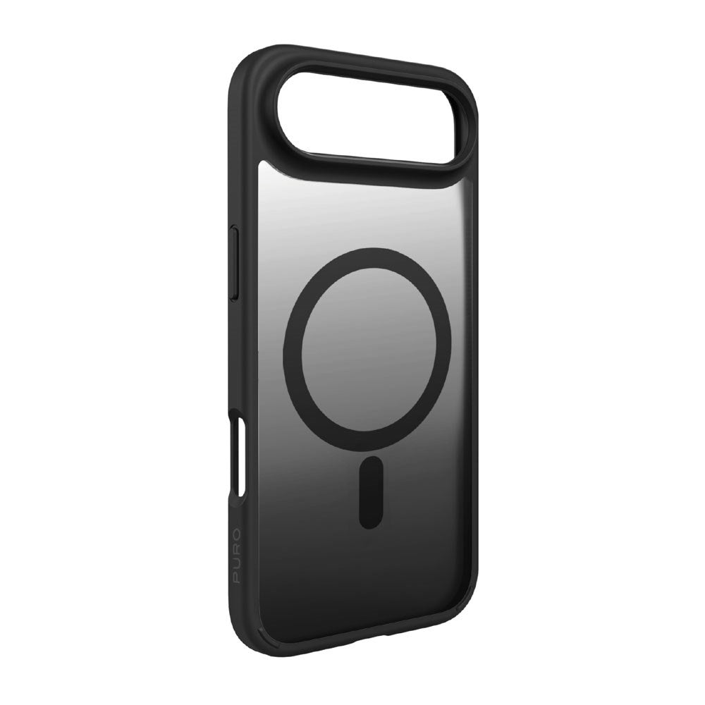 iPhone Air PURO GRADIENT Case - MagSafe Compatible - Transparent / Black