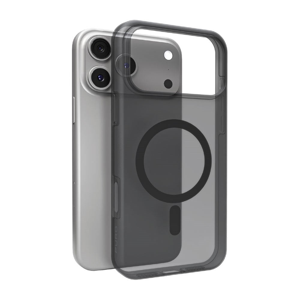 iPhone 17 Pro PURO DAYLIGHT Silicone Case - MagSafe Compatible - Transparent / Black