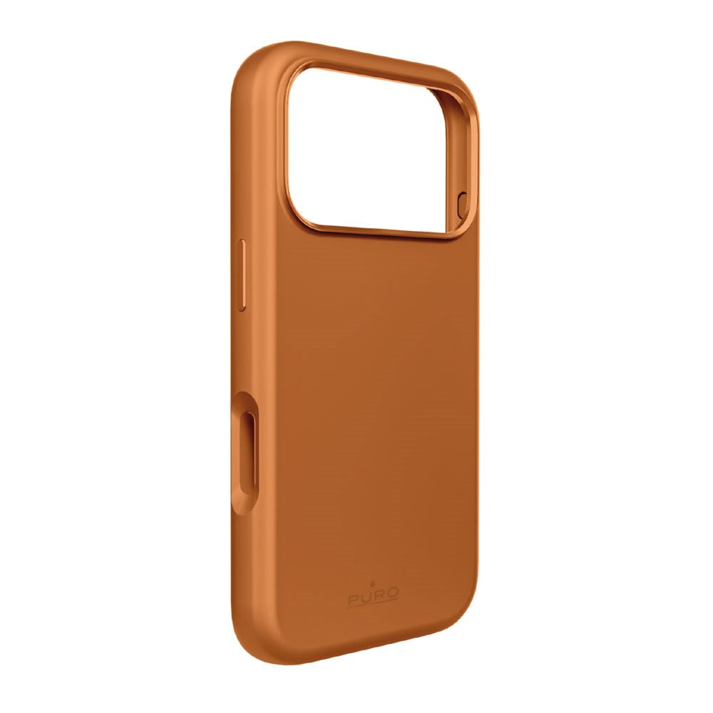 iPhone 17 Pro PURO ICON MAG PRO Silicone Case - MagSafe Compatible - Orange