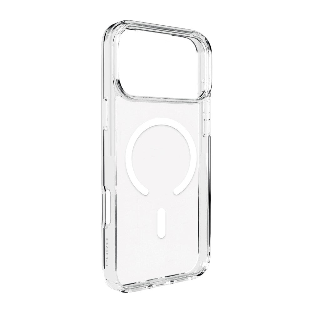 iPhone 18 Pro PURO LITE MAG Hybrid Case - MagSafe Compatible - Transparent / White