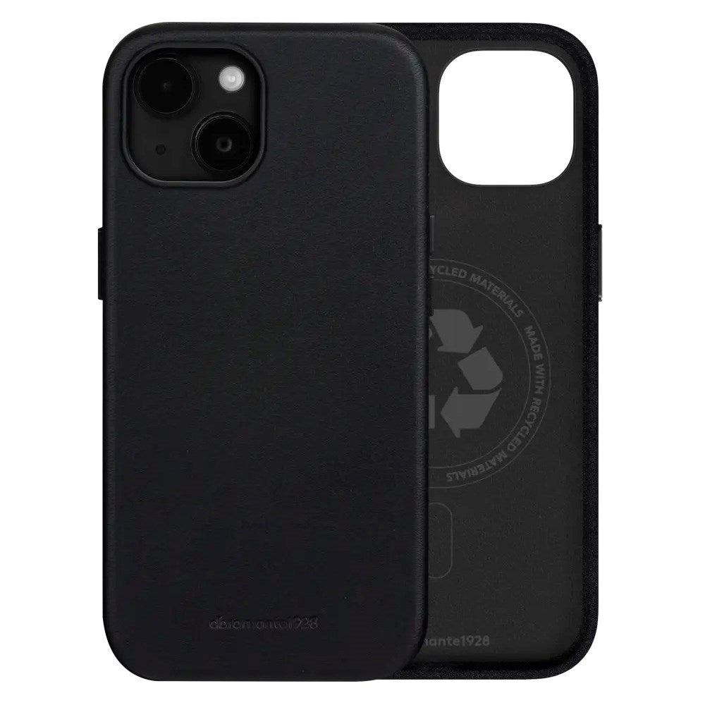 dbramante1928 iPhone 16e / 15 / 14 / 13 Roskilde Case - 100% Real Leather - MagSafe Compatible - Black