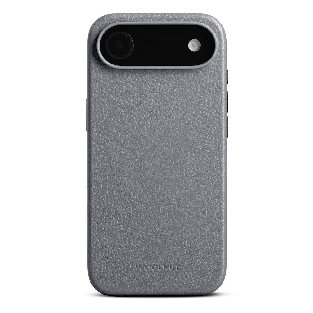 WOOLNUT iPhone Air Full Grain Leather Case - MagSafe Compatible - Grey