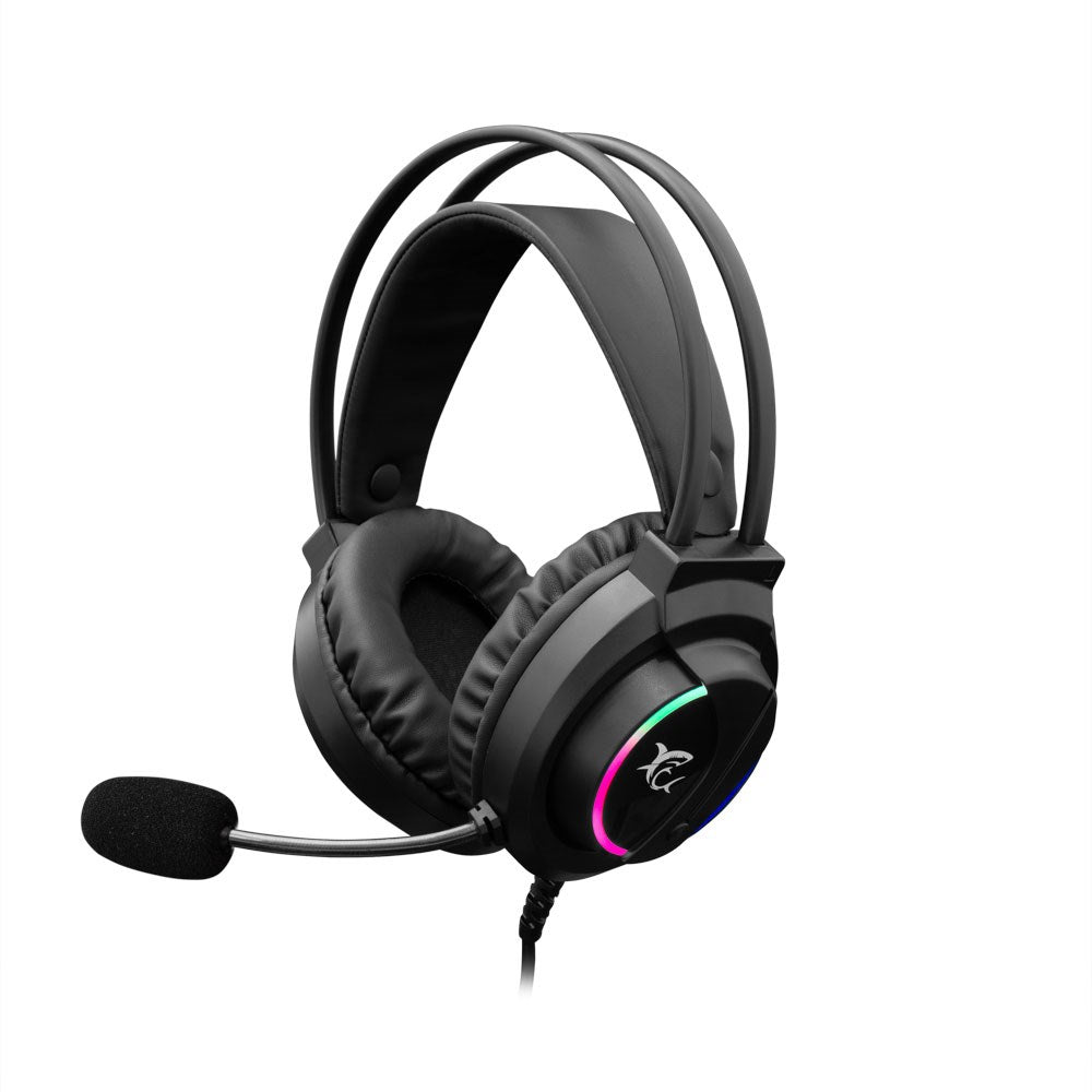White Shark WOLF On-Ear Gaming Headset - Black