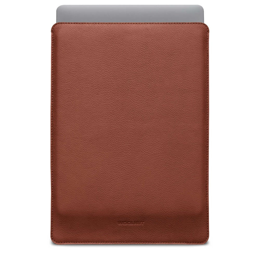 MacBook Pro 16" M4 / M3 / M2 / M1 (2024 - 2021) Genuine Leather Folio Sleeve - 27.5 x 37.5 cm - Brown