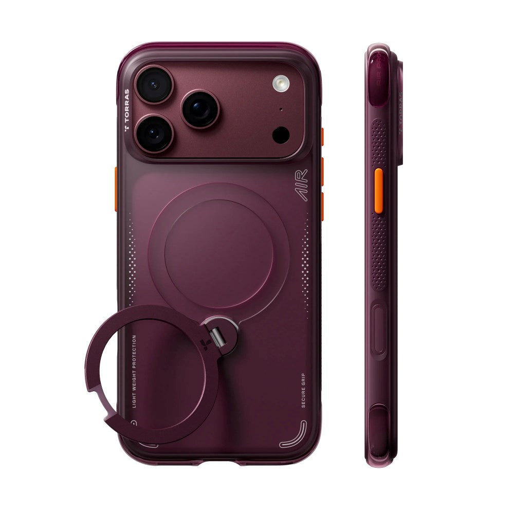 iPhone 18 Pro Max / 17 Pro Max TORRAS Ostand Q3 Air Case - MagSafe Compatible - Purple
