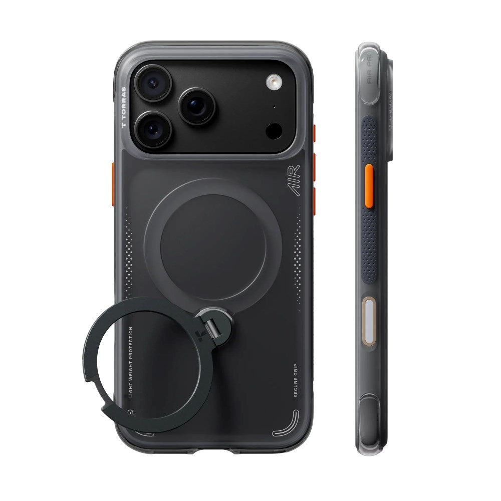 iPhone 18 Pro / 17 Pro TORRAS Ostand Q3 Air Case - MagSafe Compatible - Black