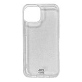 iPhone 14 / 13 Joy Case Flexible Plastic Case with Glitter - Transparent / Silver