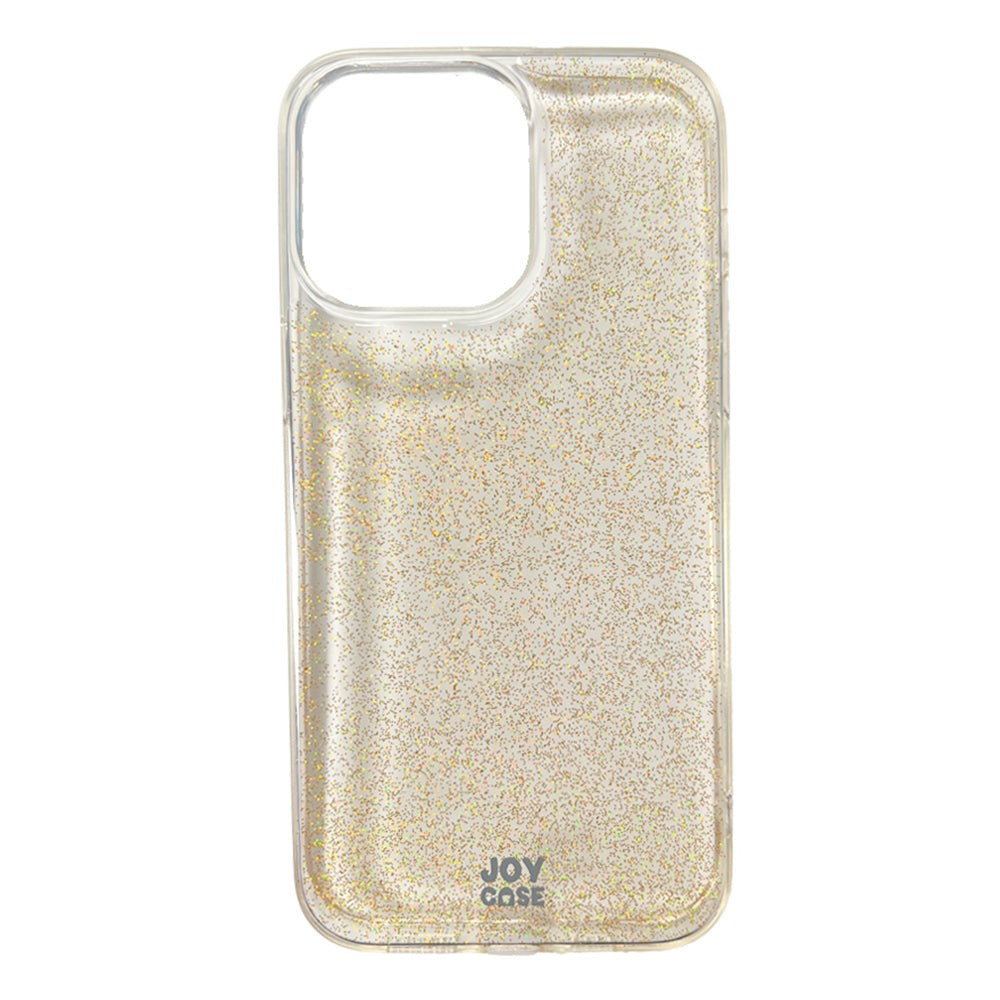 iPhone 14 Pro Max Joy Case Hybrid Glitter Case - Transparent / Gold