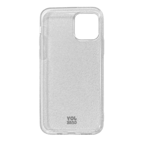 iPhone 11 Pro Joy Case Flexible Plastic Case with Glitter - Transparent / Silver