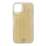 iPhone 11 Joy Case Hybrid Glitter Case - Transparent / Gold