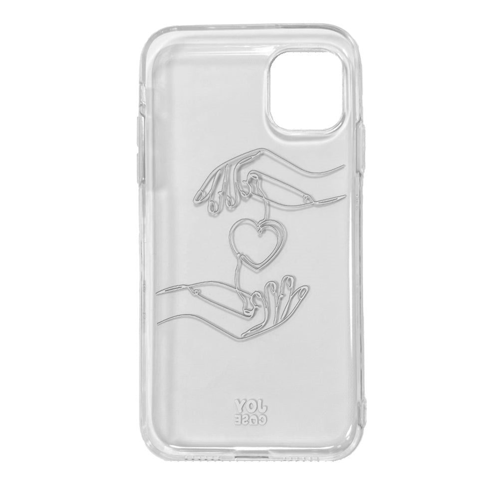 iPhone 11 Joy Case Flexible Plastic Case w. Print - Heart