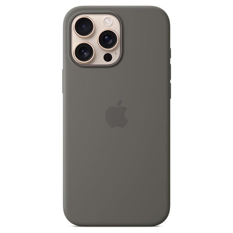 Original Apple iPhone 16 Pro Max Silicone Case - MagSafe Compatible - Stone Gray (MYYV3ZM/A)