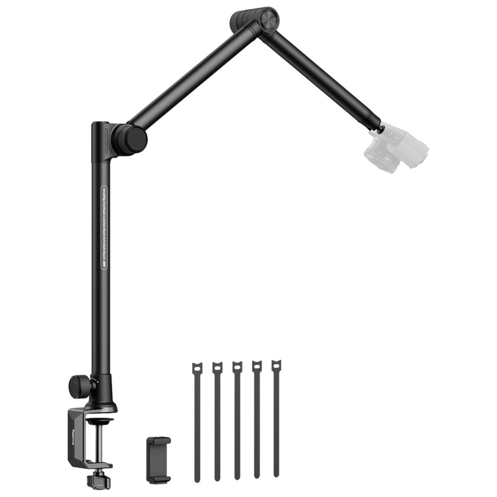 SmallRig Overhead Streaming and Photography Adjustable Table Mount for Camera and Phone - Black