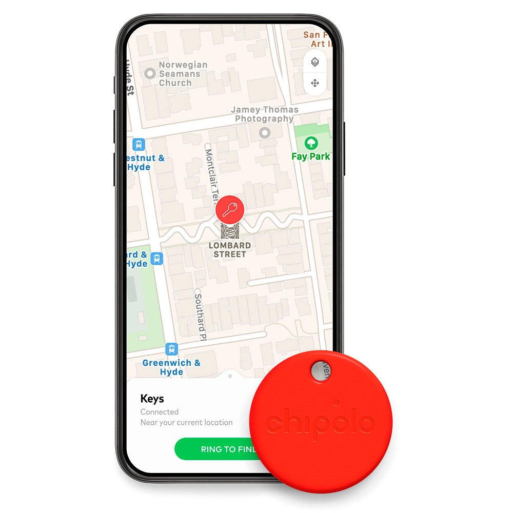 Chipolo ONE - Bluetooth GPS Tracker - Red