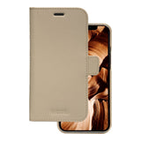 iPhone 12 / 12 Pro dbramante1928 Fashion New York Genuine Magnetic Leather Wallet Case - Sahara Sand