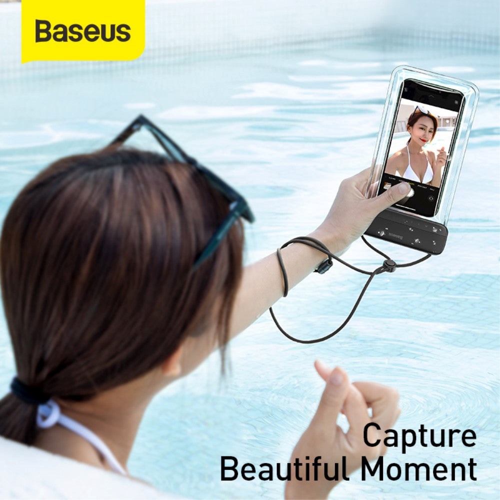 Baseus Let's Go Waterproof Case - Black (Max. Phone: 160 x 90 x 10 mm)