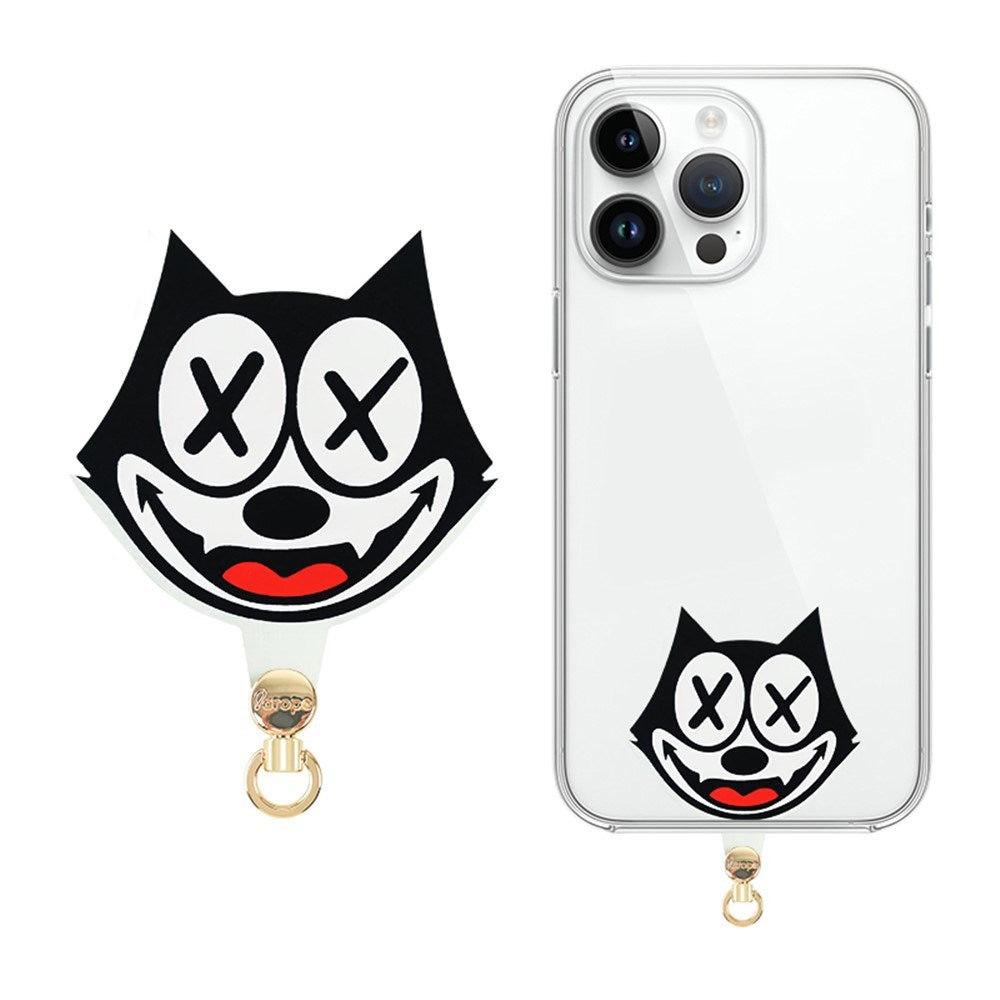 Insert Plate for Mobile Strap - Cartoon Design - XX Cat