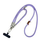 Braided 3-in-1 Mobile Strap - 90cm / 30cm - Purple