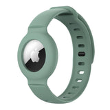 AirTag Silicone Wristband - Dark Green