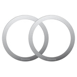 Baseus MagSafe Compatible Magnetic Rings - 2 Pack - Silver