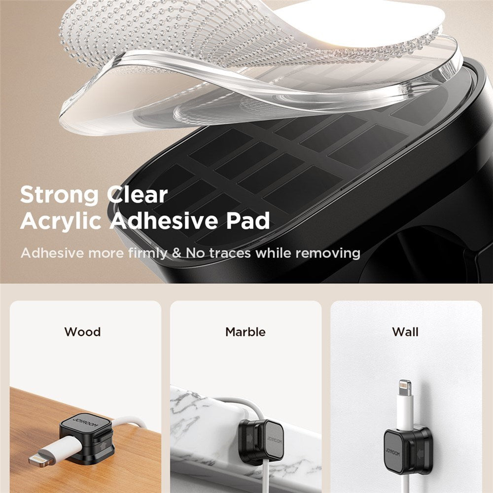 JOYROOM Magnetic Cable Holder – 3 pcs – Black