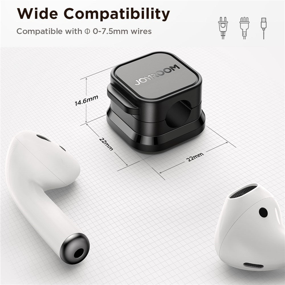 JOYROOM Magnetic Cable Holder – 3 pcs – Black