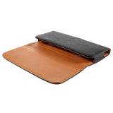 Litchi Grain Leather Case - Belt Case Black - (Max. Phone: 160 x 77 x 15 mm)