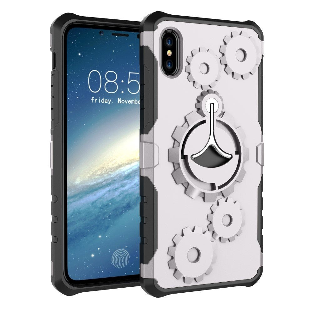 Apple iPhone X/XS 2 in 1 Hybrid Case w. Sports Armband - Silver