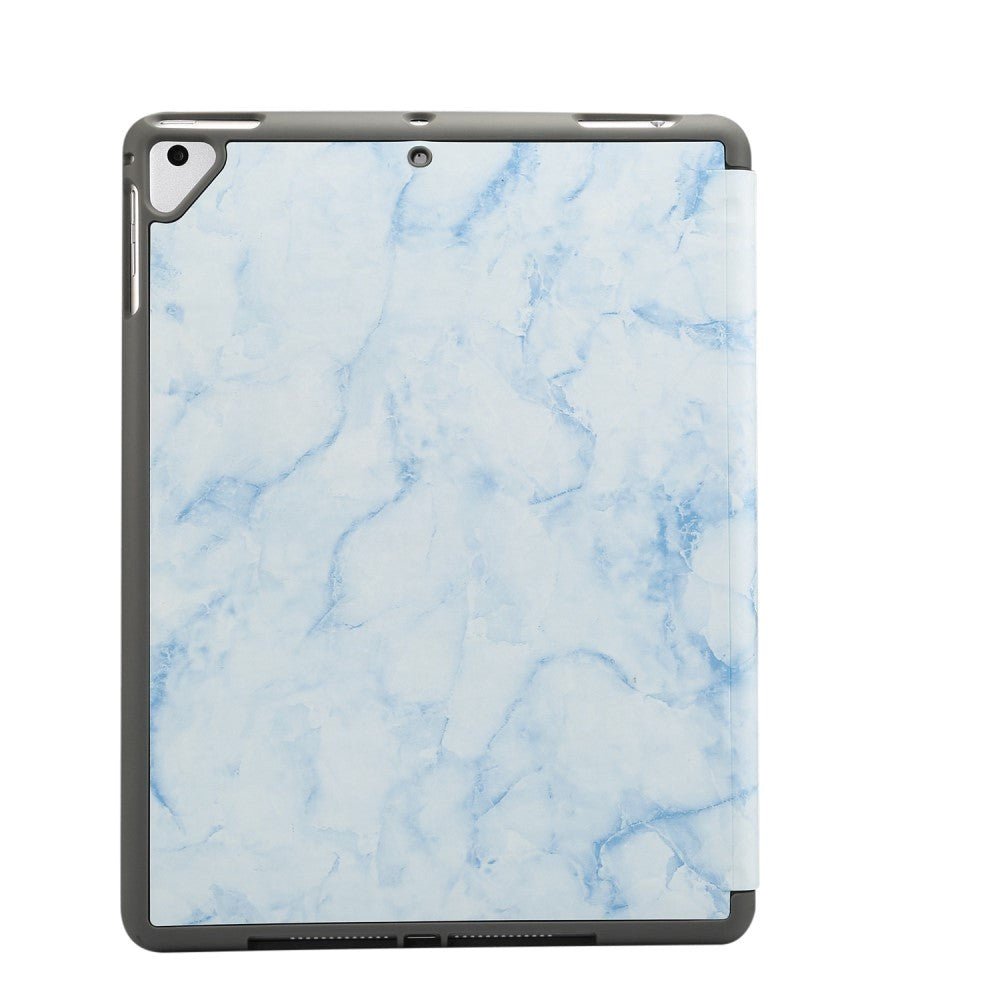 iPad Case - Sindal Marble Series Total Protection Case - Misty Blue