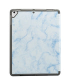 iPad Case - Sindal Marble Series Total Protection Case - Misty Blue