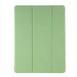 iPad 9.7 (2018-2017) / iPad Air / iPad Air 2 Tri-Fold Leather Case w. Apple Pencil Holder - Green