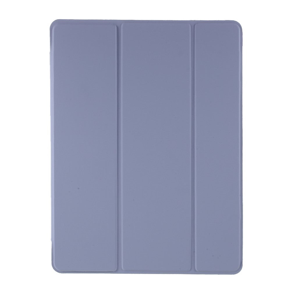 iPad 9.7 (2018-2017) / iPad Air / iPad Air 2 Tri-Fold Leather Case w. Apple Pencil Holder - Purple