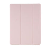 iPad 9.7 (2018-2017) / iPad Air / iPad Air 2 Tri-Fold Leather Case w. Apple Pencil Holder - Pink