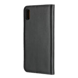 EIDERWOOD iPhone XS Max Leather Flip Case w. Wallet & Stand Function - Black