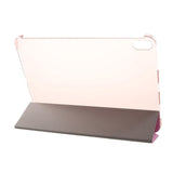 iPad Pro 11" (2018) Tri-fold Leather Stand Case w. Transparent Back Pink