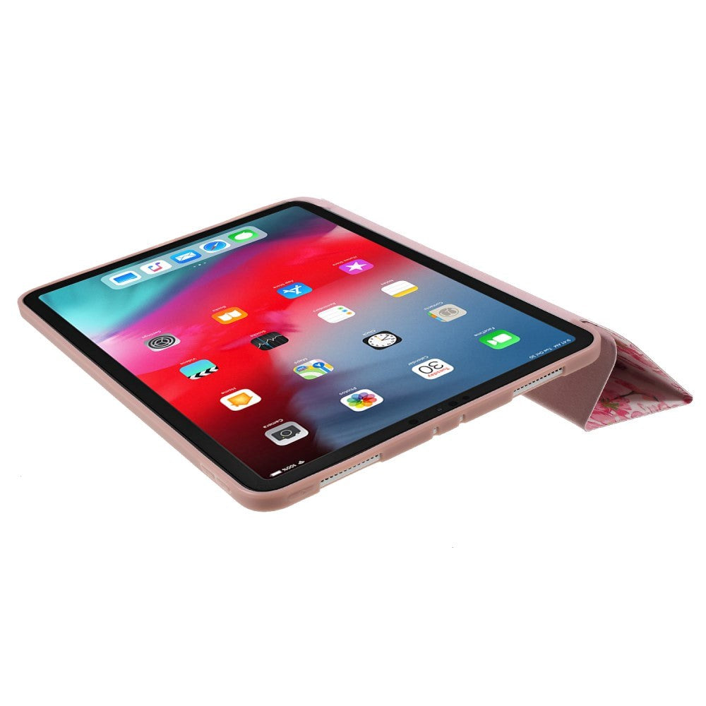 iPad Pro 11" (2018) Leather Case w. Tri-fold Stand - Flamingo