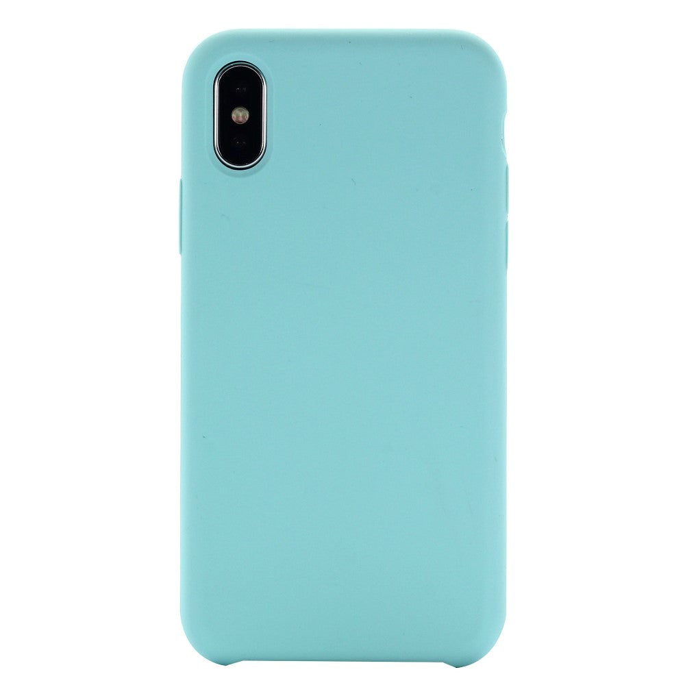 iPhone X / XS Soft Silicone Case - Cyan Vol. 2