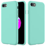 iPhone SE (2022 / 2020) / 8 / 7 Soft Silicone Case - Cyan Vol. 2