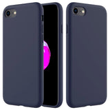 iPhone SE (2022 / 2020) / 8 / 7 Soft Silicone Case - Dark Blue Vol. 2