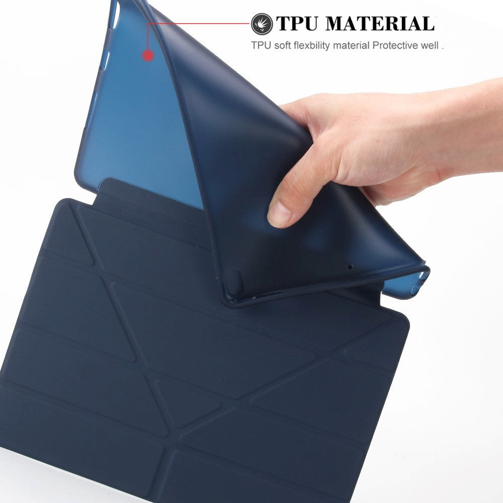 iPad Air (2019) / iPad Pro 10.5" Case - Flexible Origami Case - Dark Blue