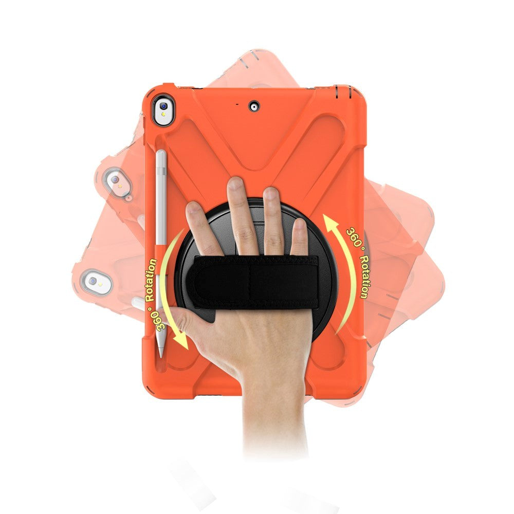 iPad Air (2019) Tough Case w. 360⁰ Stand & Hand Holder - Orange