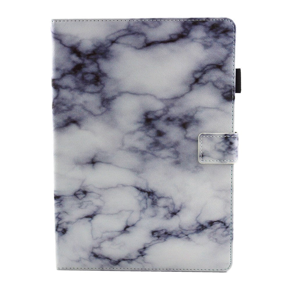 iPad Air (2019) / iPad Pro 10.5" Case - Marble Style Leather Case - White