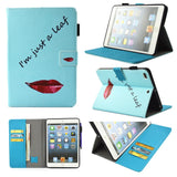 iPad Mini 4 / iPad Mini (2019) Case w. Card Holder and Stand - I´m Just a Leaf