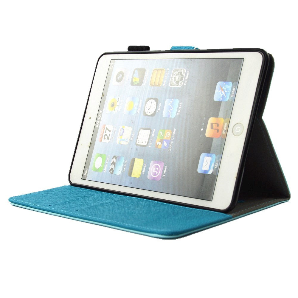 iPad Mini 4 / iPad Mini (2019) Case w. Card Holder and Stand - Clewer Owl