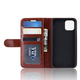 iPhone 11 Pro Leather Case w. Wallet - Brown