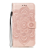 iPhone 11 Pro Leather Wallet Case - Mandala Pattern Pink