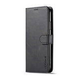 iPhone 11 Pro Max Faux Leather Flip Case with Cardholder & Stand Function - Black