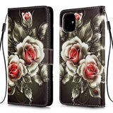 iPhone 11 Leather Wallet Case Roses